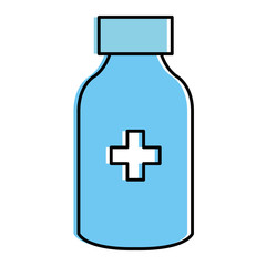 bottle drugs isolated icon