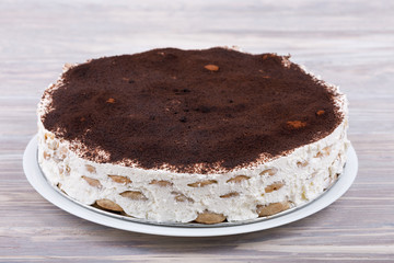 sweet homemade cake vintage background