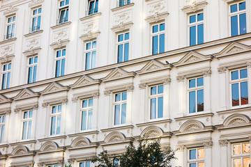 Fototapeta premium detailed view of luxury facade