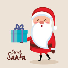 merry christmas santa character