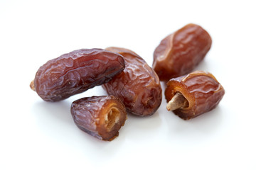 Dates isolated on white background