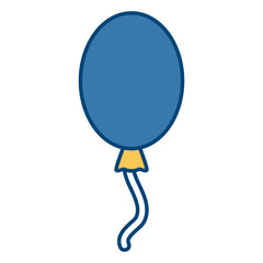 PParty balloon symbol icon vector illustration graphic design