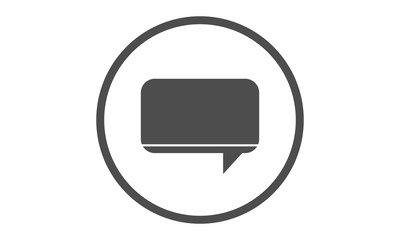 Fototapeta premium Comment Icon Website Element Sign or Icon Design For UI, UX, interface, banner, info graphic