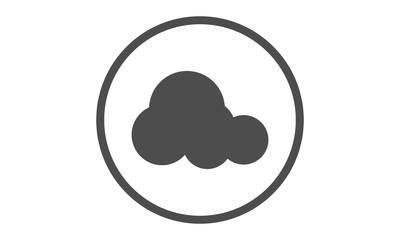 Cloud Storage Website Element Sign or Icon Design For UI, UX, interface, banner, info graphic