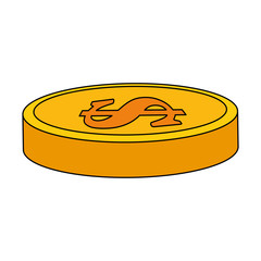 coin money isolated icon
