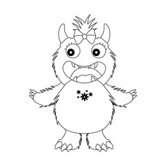 female furry monster character