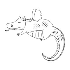 fantasy dragon with wings