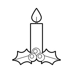 christmas candle burning celebration decoration