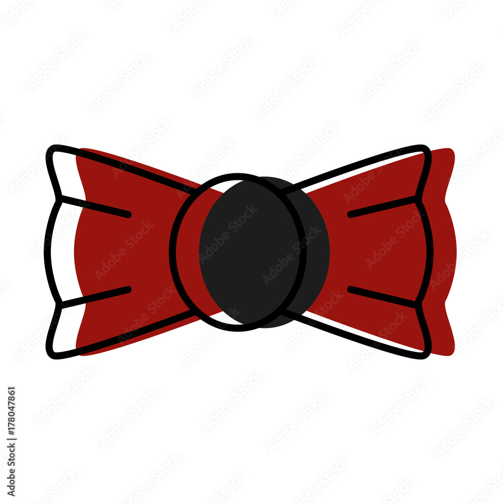 Poster Bow tie isolated icon vector illustration graphic design