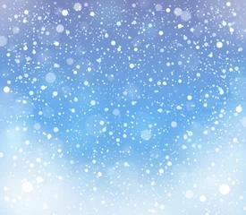 Garden poster For kids Abstract snow topic background 2