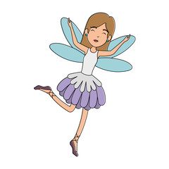 beautiful fairy flying character