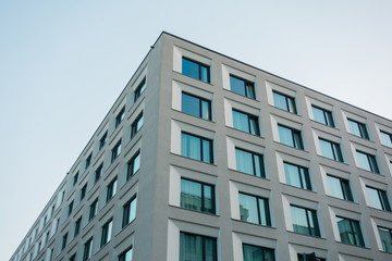 office building with square windows