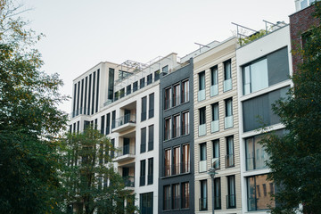 beautiful and townhouses in a row