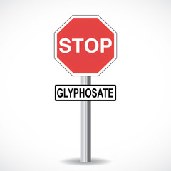 panneau stop glyphosate