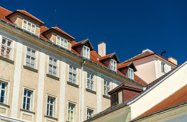 Fototapeta na wymiar Historic buildings in the old town of Krems an der Donau, Austria