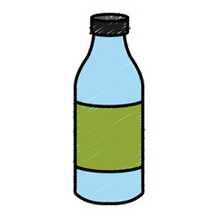 Water glass bottle icon vector illustration graphic design