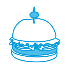 Hamburger fast food icon vector illustration graphic design