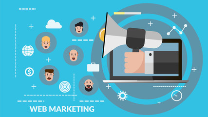 Concept design marketing vector banner for your design eps 10