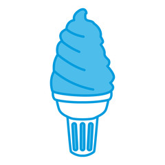 Ice cream cone icon vector illustration graphic design