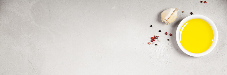 Olive oil, balsamic vinegar, pepper and herbs