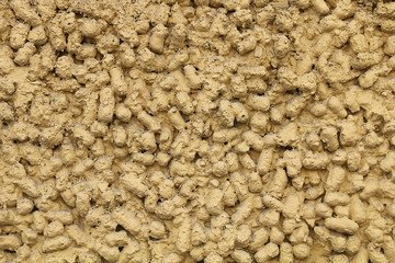 Texture of yellow unusual wall decoration