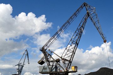 Fototapeta premium Kräne, q.