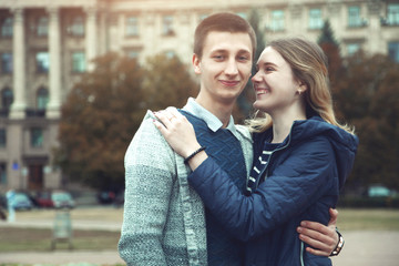 loving couple, guy with a girl