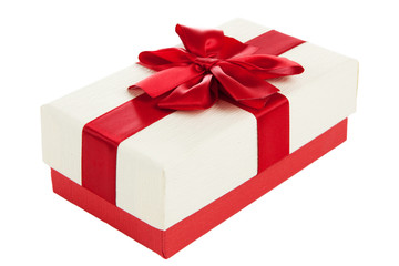 Gift box on white background