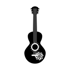 mexican guitar instrument musical carnival design