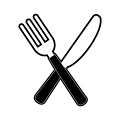 fork and knife cutlery icon image vector illustration design