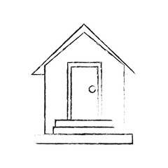 family home or one story house icon image vector illustration design