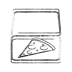 Big pizza food icon vector illustration graphic design