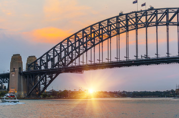 Naklejka premium Sunset in Sydney