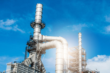 Industrial zone,The equipment of oil refining,Close-up of industrial pipelines of an oil-refinery...