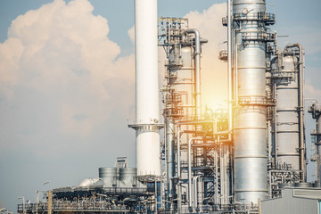 Industrial zone,The equipment of oil refining,Close-up of industrial pipelines of an oil-refinery plant,Detail of oil pipeline with valves in large oil refinery.