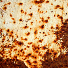 Texture of old metal with rust covered with paint