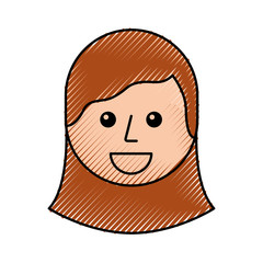 cartoon young teenager happy girl smiling