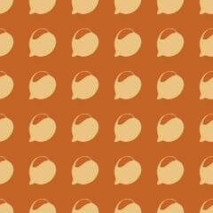 Fruits vector illustration on a seamless pattern background