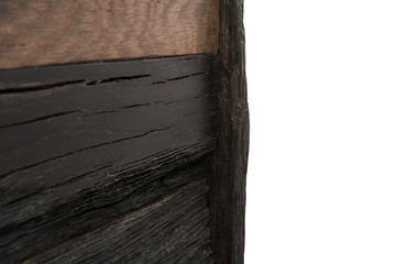 Wooden isolated background texture, compound tree of different pieces