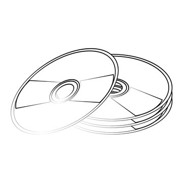 recommend clip art: cd compact disk icon image vector illustration design