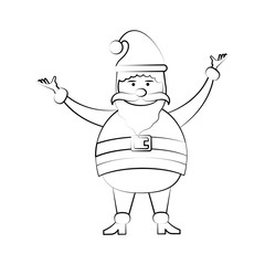 santa claus christmas related icon image vector illustration design