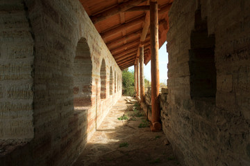 Fototapeta na wymiar passage in the fortress