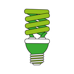 energy saving lightbulb icon image vector illustration design