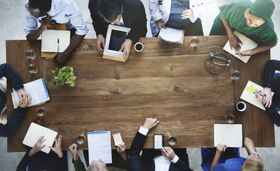 Group of medical people having a meeting