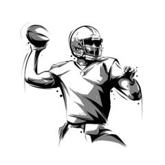 american football player throwing © quicklinestudio