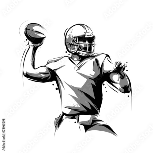 "american football player throwing" Stockfotos und lizenzfreie Vektoren