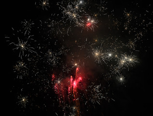 The fireworks are symbol of the New Year.