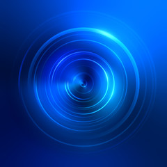 blue light circles background