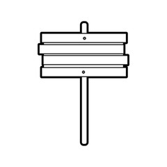 Fototapeta premium wooden sign post blank symbol