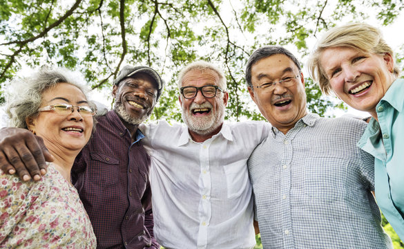 Group of Senior Retirement Discussion Meet up Concept